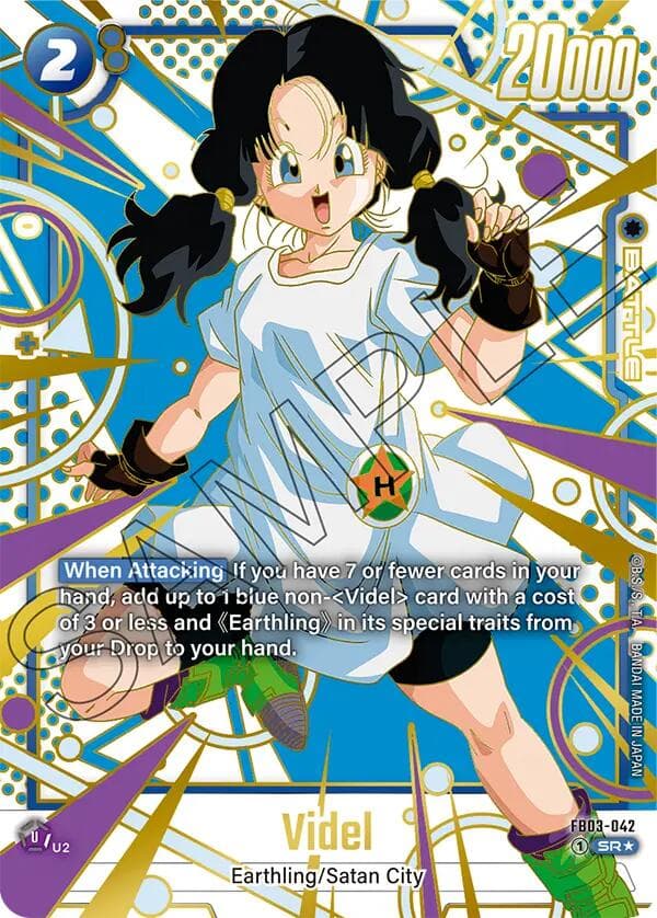 Videl - FB03-042 (Alternate Art) — Raging Roar Alternate Art Reprints card