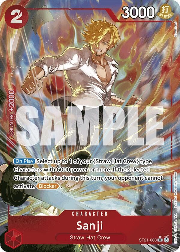 Sanji (Parallel) — Starter Deck EX: Gear 5 card