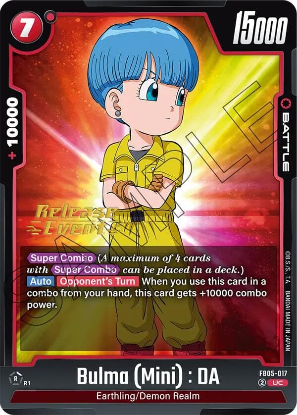 Bulma (Mini) : DA — New Adventure Release Event Cards card