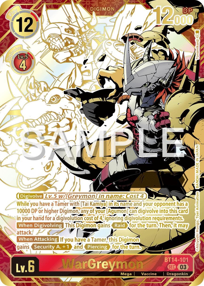 WarGreymon (Rare Pull) — Release Special Booster 2.5 card