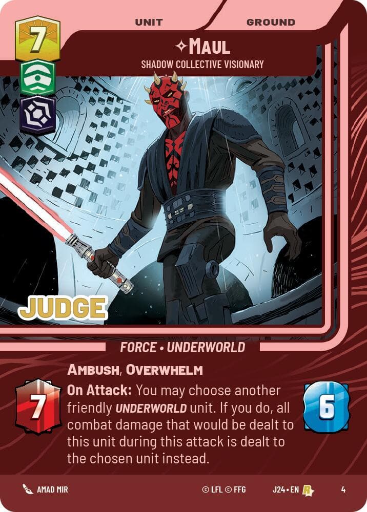 Maul - Shadow Collective Visionary — Judge Promos card