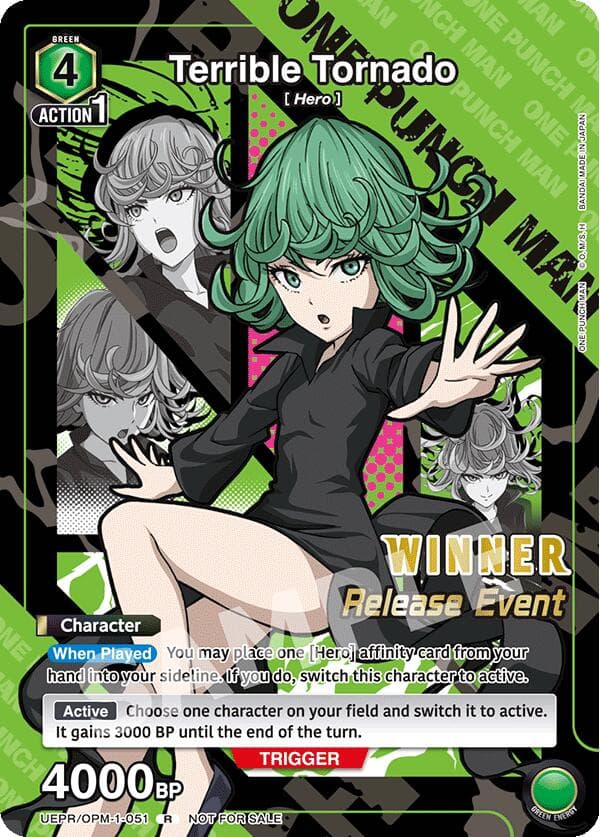 Terrible Tornado (Release Event Winner) — UE06BT: One Punch Man Release Event Cards card