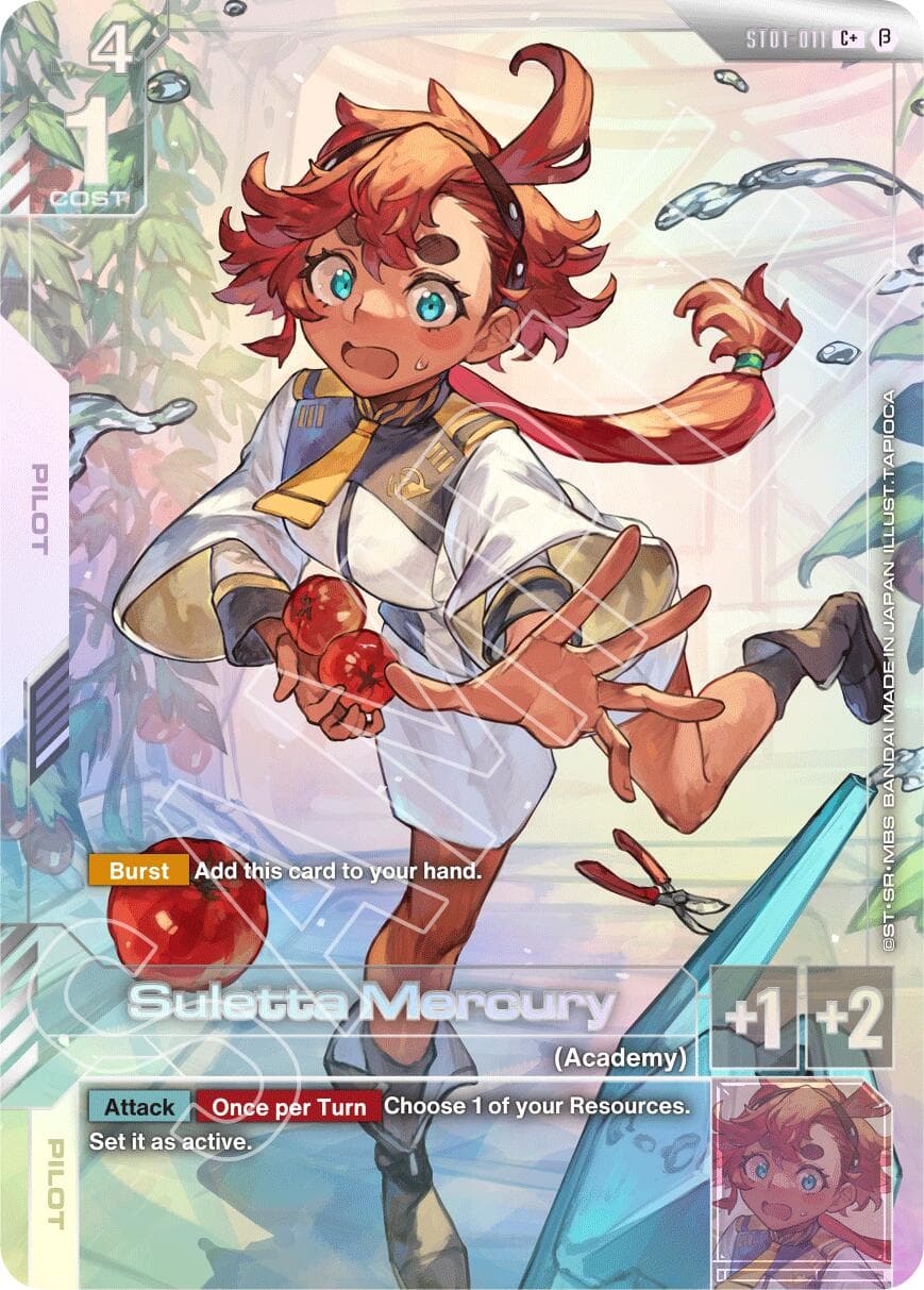 Suletta Mercury (C+) — Edition Beta card