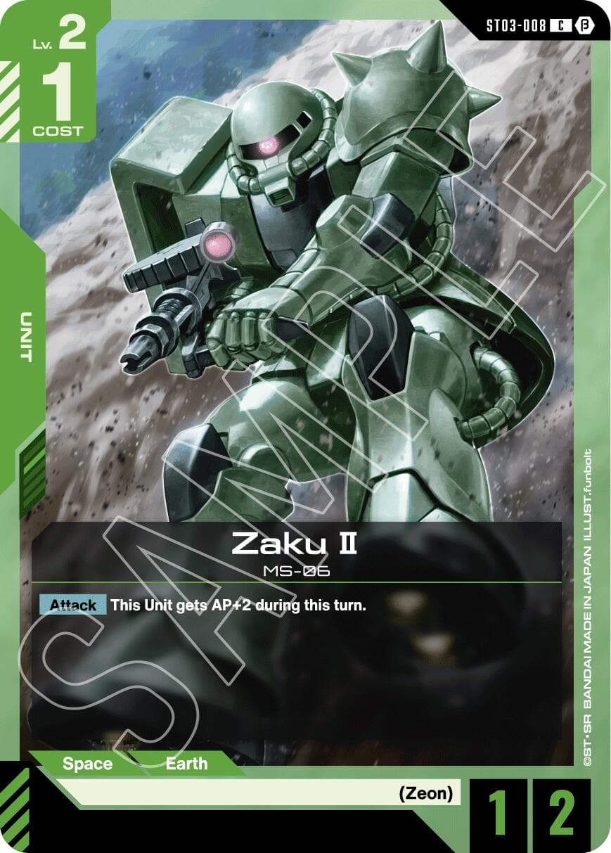 Zaku II — Edition Beta card