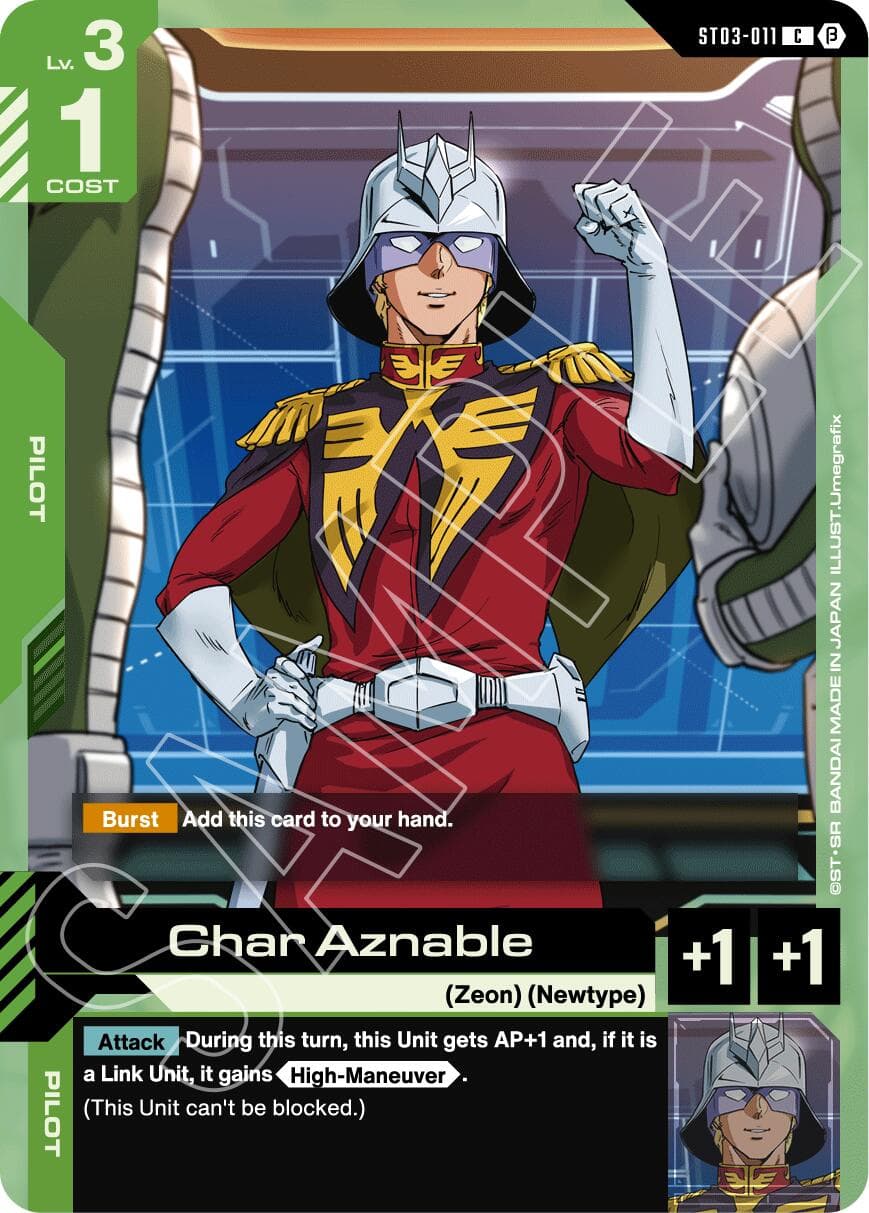 Char Aznable — Edition Beta card