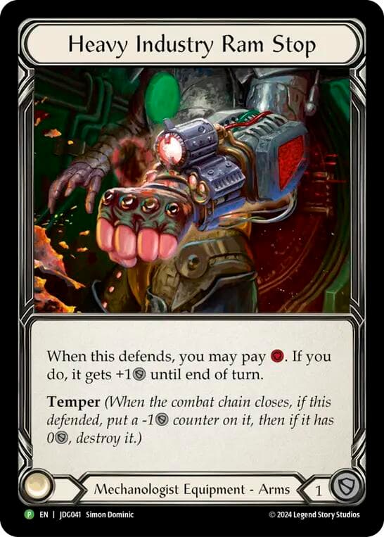 Heavy Industry Ram Stop - JDG041 — Flesh and Blood: Promo Cards card
