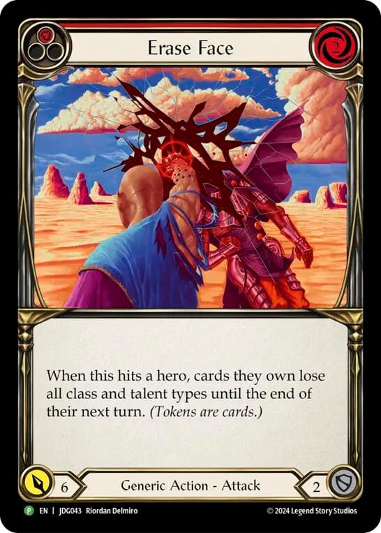 Erase Face - JDG043 — Flesh and Blood: Promo Cards card