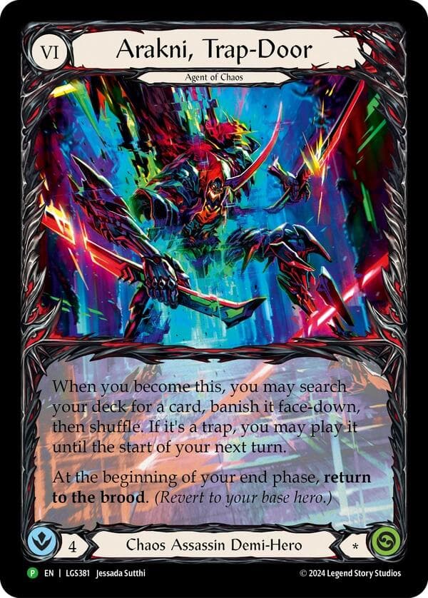 Arakni, Trap-Door (Extended Art) - LGS381 — Flesh and Blood: Promo Cards card