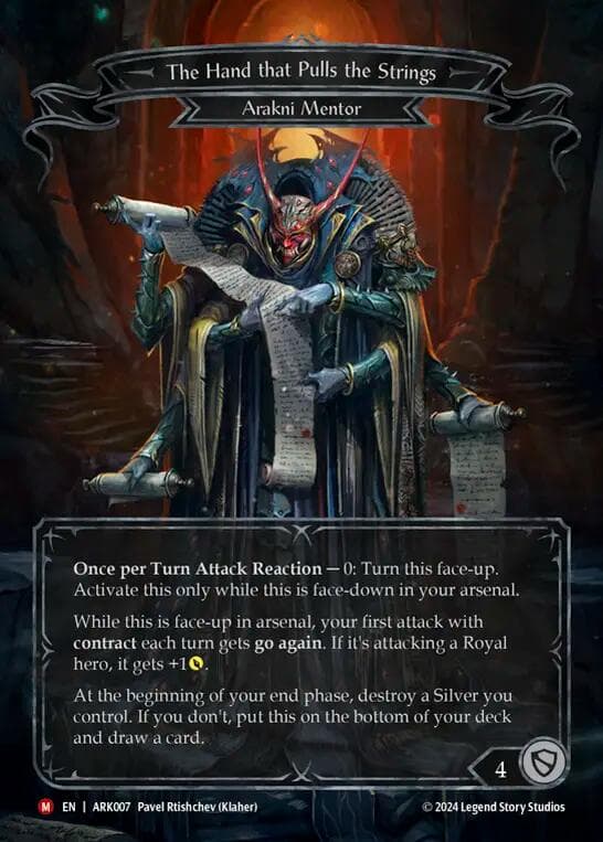 The Hand that Pulls the Strings — Blitz Deck: The Hunted - Arakni card