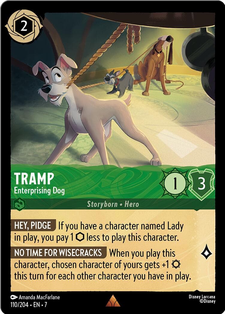 Tramp - Enterprising Dog — Archazia's Island card
