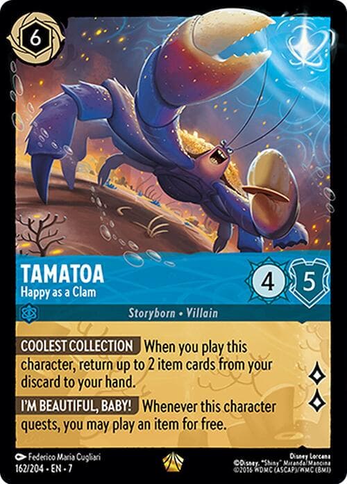 Tamatoa - Happy as a Clam — Archazia's Island card