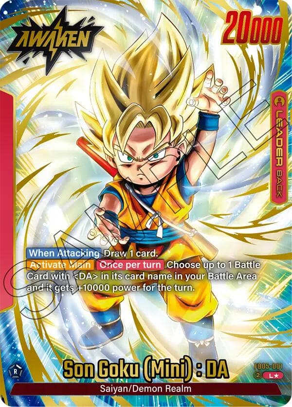 Son Goku (Mini) : DA (Alternate Art) — New Adventure card