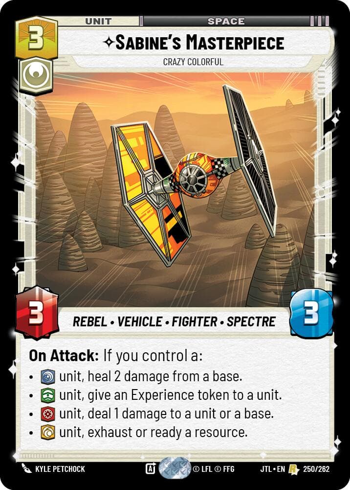 Sabine's Masterpiece - Crazy Colorful — Jump to Lightspeed card