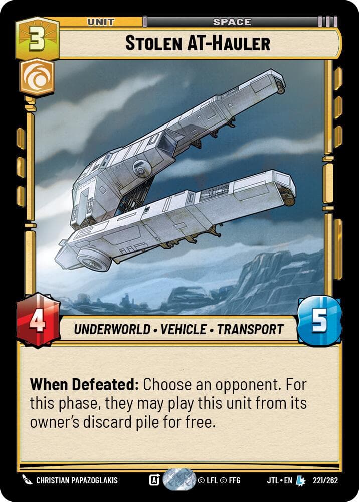 Stolen AT-Hauler — Jump to Lightspeed card