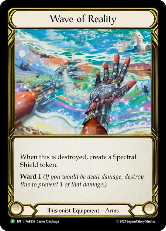 Wave of Reality (Golden) - FAB259 — Flesh and Blood: Promo Cards card