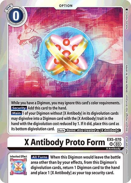 X Antibody Proto Form (Special Event Pack 2025) — Animal Colosseum card