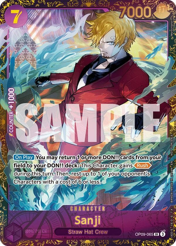 Sanji (Championship 25-26 Regionals Season 1) — One Piece Promotion Cards card