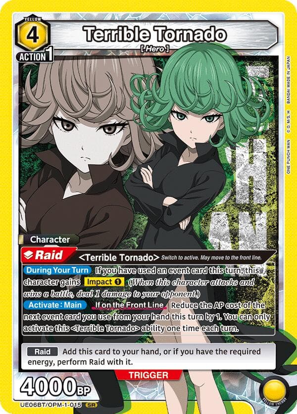 Terrible Tornado (015) — UE06BT: One Punch Man card