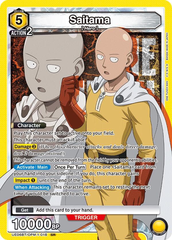 Saitama (018) — UE06BT: One Punch Man card