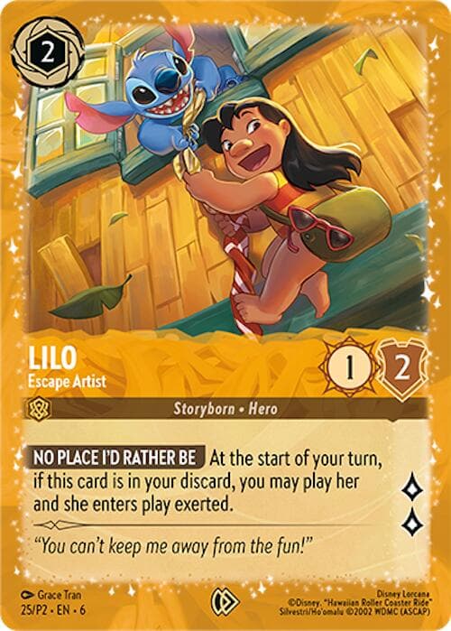 Lilo - Escape Artist — Disney Lorcana Promo Cards card