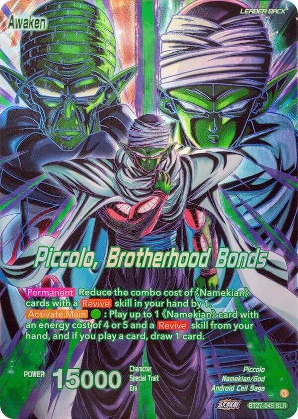 Piccolo // Piccolo, Brotherhood Bonds (SLR) — History of Z card