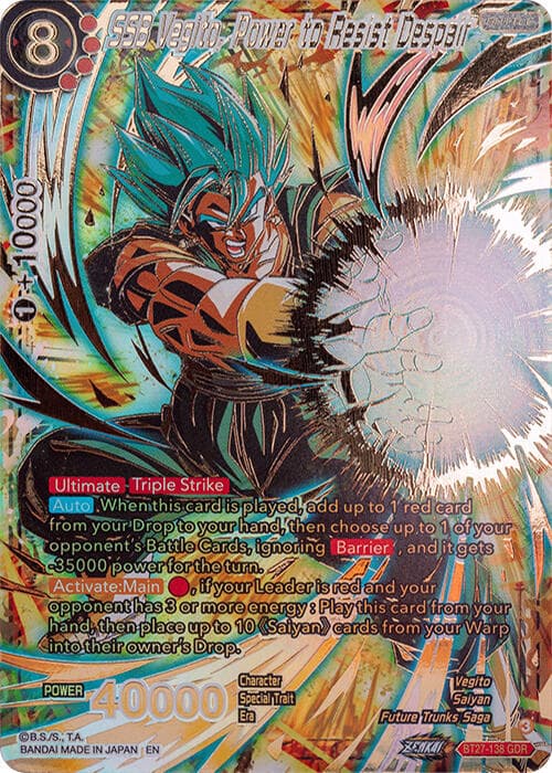 SSB Vegito, Power to Resist Despair (GDR) — History of Z card