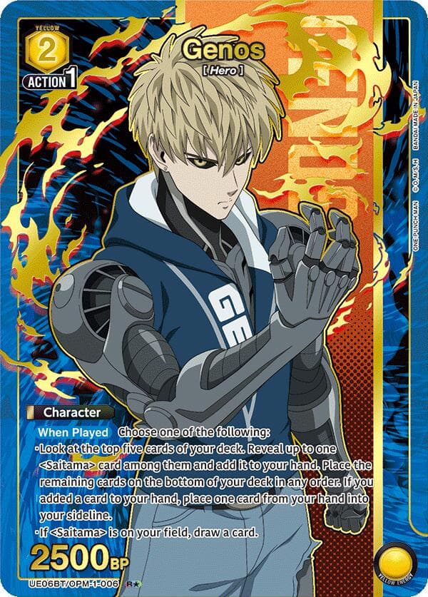 Genos (006) (R*) — UE06BT: One Punch Man card