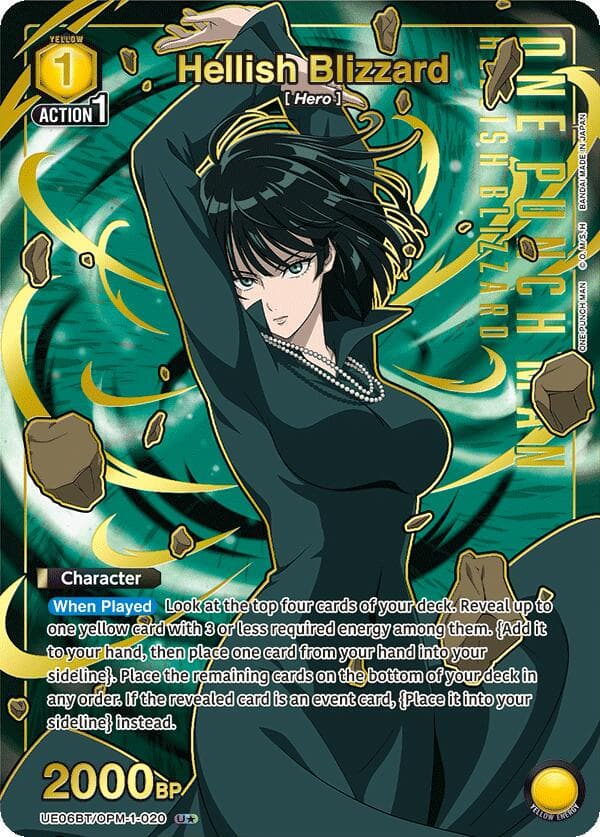 Hellish Blizzard (020) (U*) — UE06BT: One Punch Man card