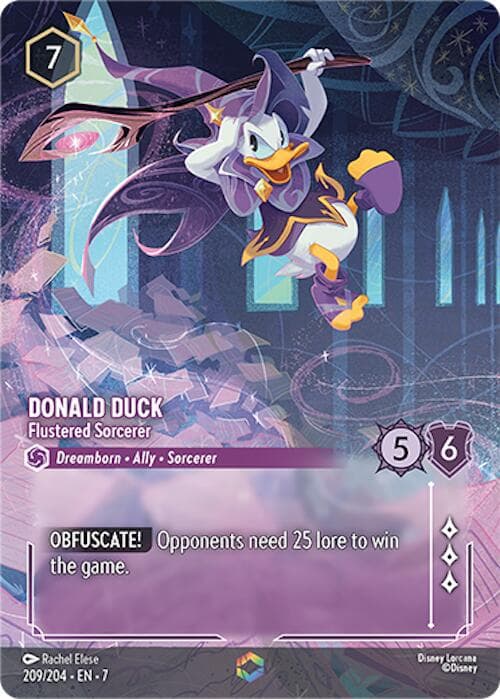Donald Duck - Flustered Sorcerer (Enchanted) — Archazia's Island card