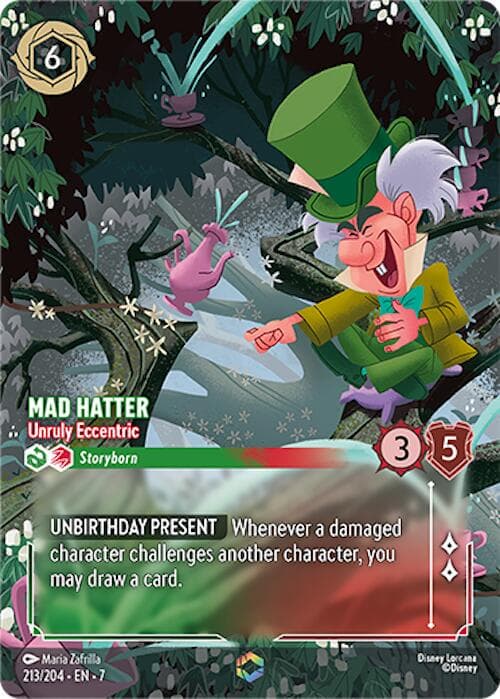 Mad Hatter - Unruly Eccentric (Enchanted) — Archazia's Island card