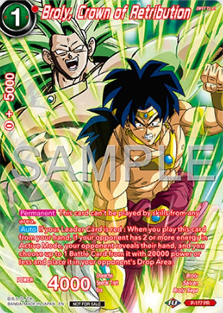 Broly, Crown of Retribution (Premium Alt-Art Set 2025 Vol.1) — Promotion Cards card