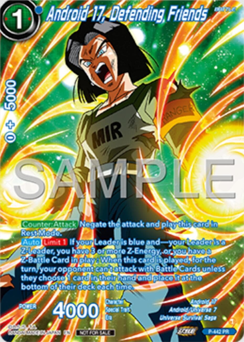 Android 17, Defending Friends (Premium Alt-Art Set 2025 Vol.1) — Promotion Cards card