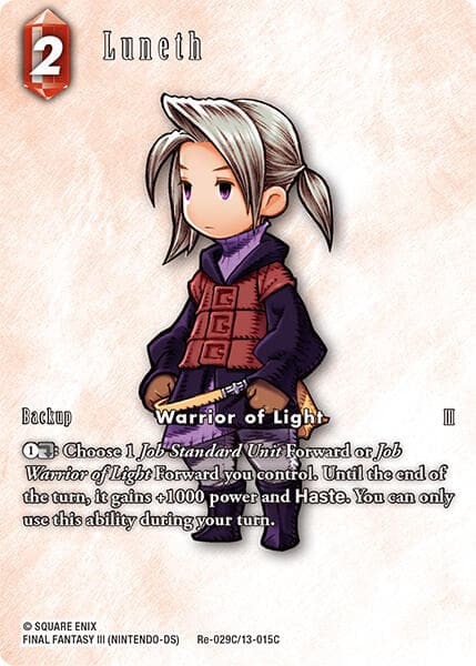 Luneth (Full Art) — Legacy Collection card