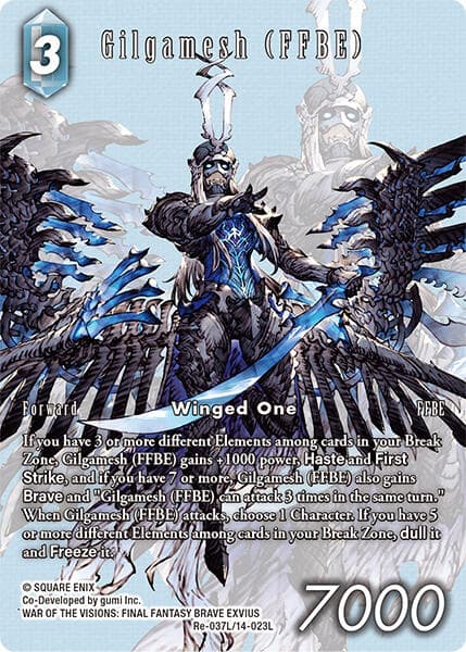 Gilgamesh (FFBE) (Full Art) — Legacy Collection card