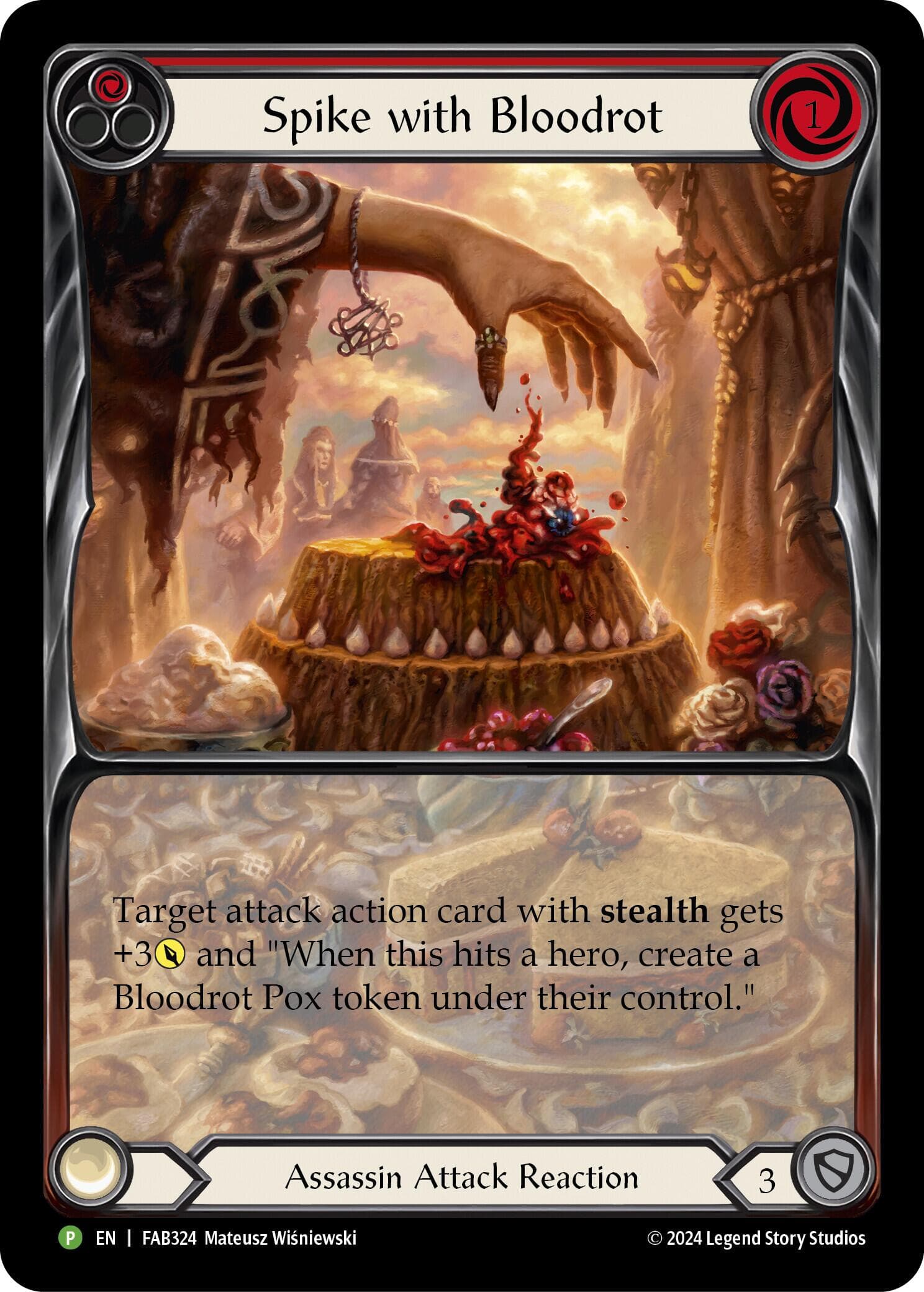 Spike with Bloodrot - FAB324 — Flesh and Blood: Promo Cards card