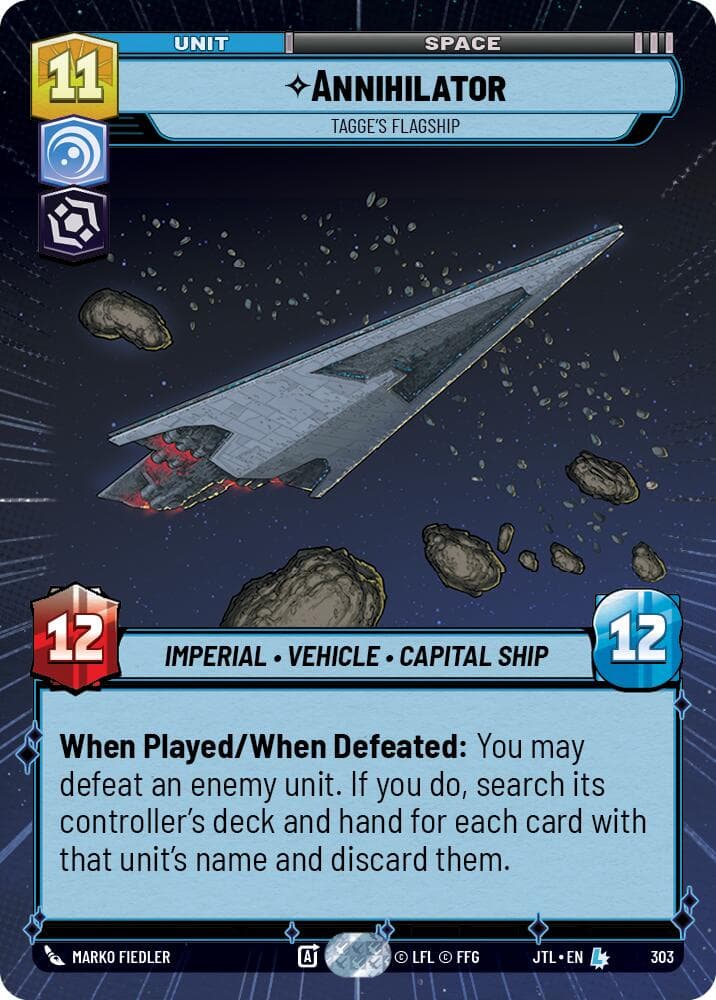 Annihilator - Tagge's Flagship (Hyperspace) — Jump to Lightspeed card