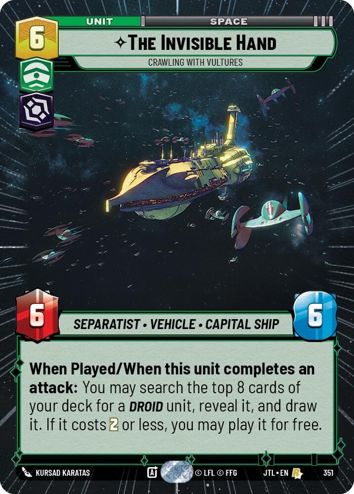 The Invisible Hand - Crawling With Vultures (Hyperspace) — Jump to Lightspeed card