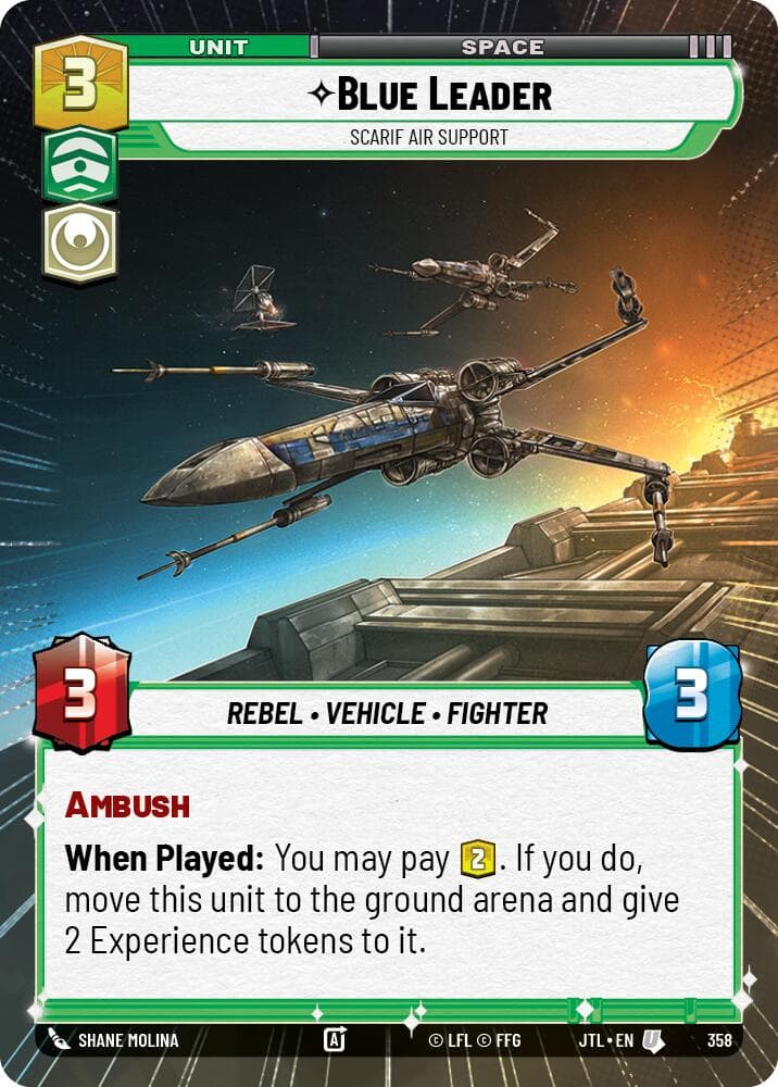 Blue Leader - Scarif Air Support (Hyperspace) — Jump to Lightspeed card