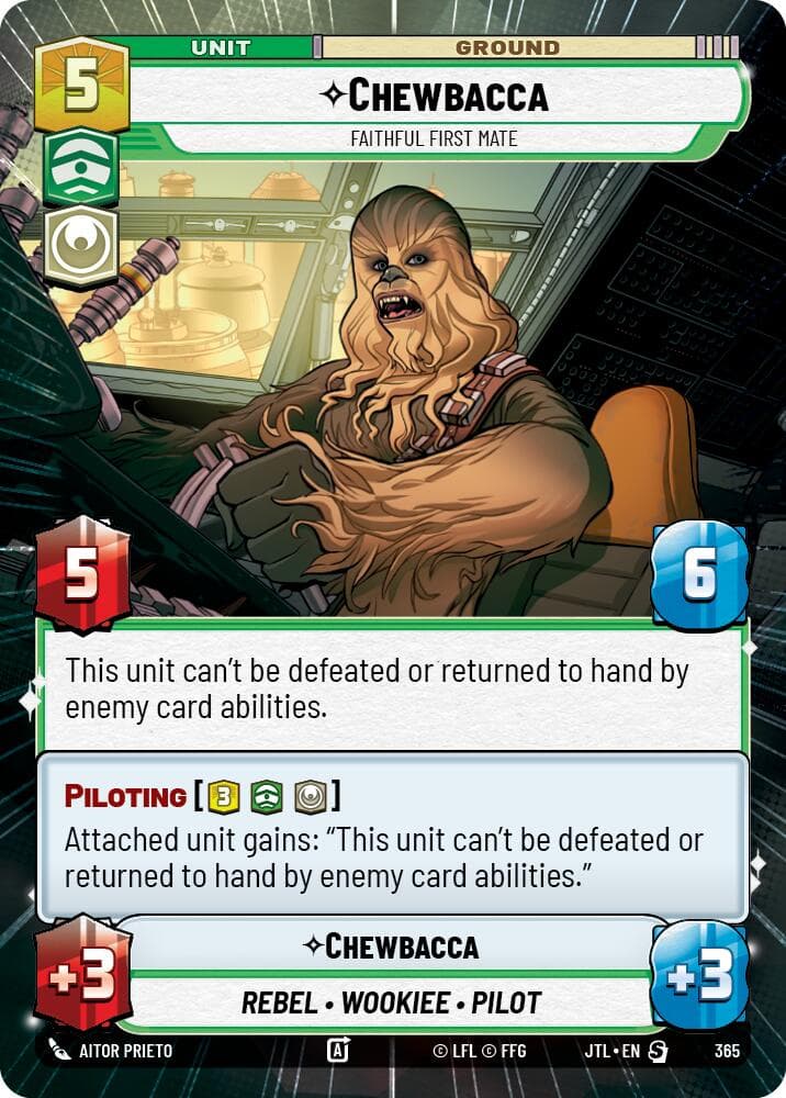 Chewbacca - Faithful First Mate (Hyperspace) — Jump to Lightspeed card