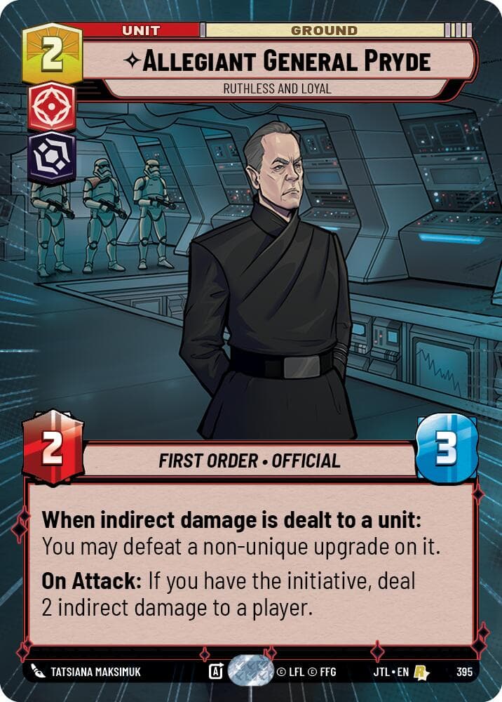 Allegiant General Pryde - Ruthless and Loyal (Hyperspace) — Jump to Lightspeed card