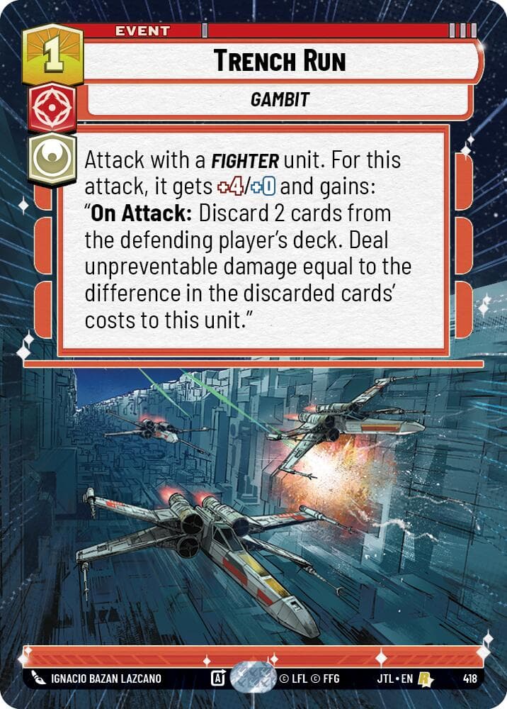 Trench Run (Hyperspace) — Jump to Lightspeed card