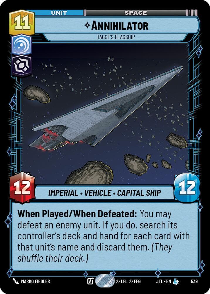 Annihilator - Tagge's Flagship (Foil) — Jump to Lightspeed card