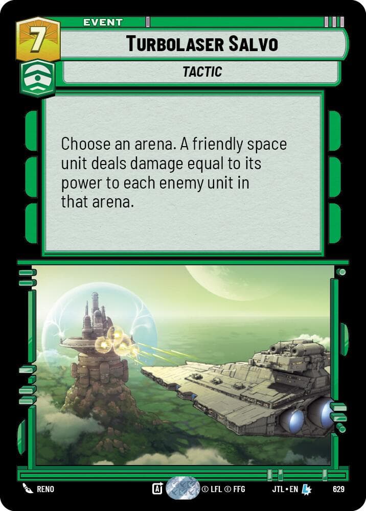 Turbolaser Salvo (Foil) — Jump to Lightspeed card
