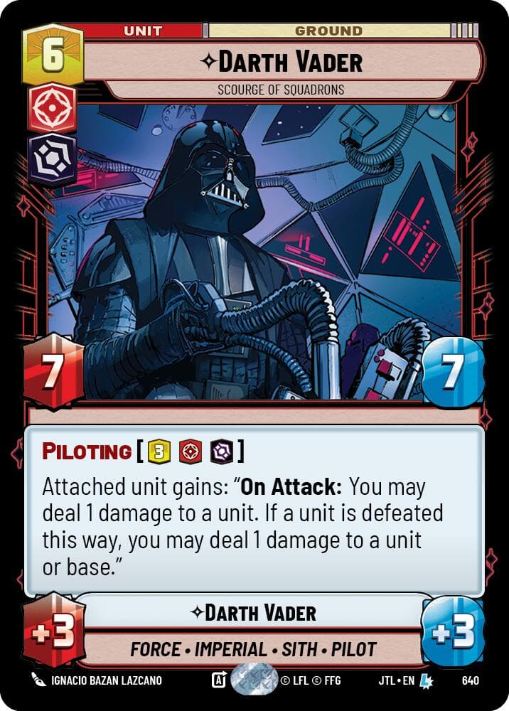 Darth Vader - Scourge of Squadrons (Foil) — Jump to Lightspeed card