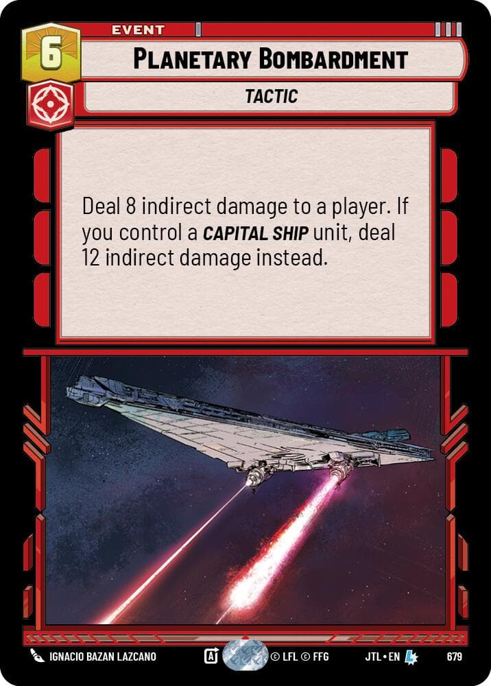 Planetary Bombardment (Foil) — Jump to Lightspeed card