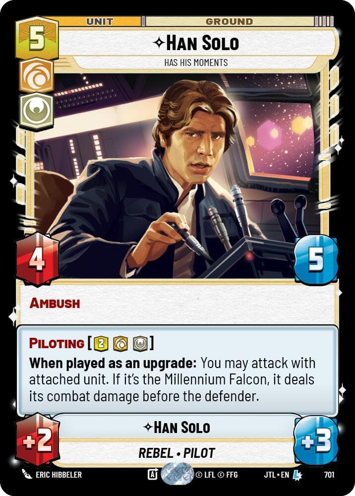 Han Solo - Has His Moments (Foil) — Jump to Lightspeed card