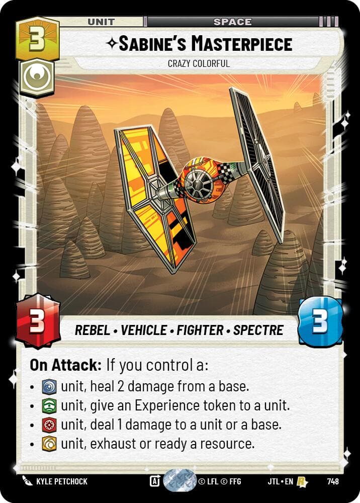 Sabine's Masterpiece - Crazy Colorful (Foil) — Jump to Lightspeed card
