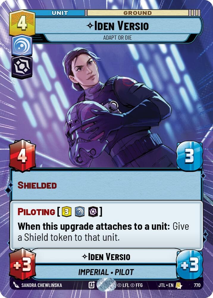 Iden Versio - Adapt or Die (Hyperspace Foil) — Jump to Lightspeed card