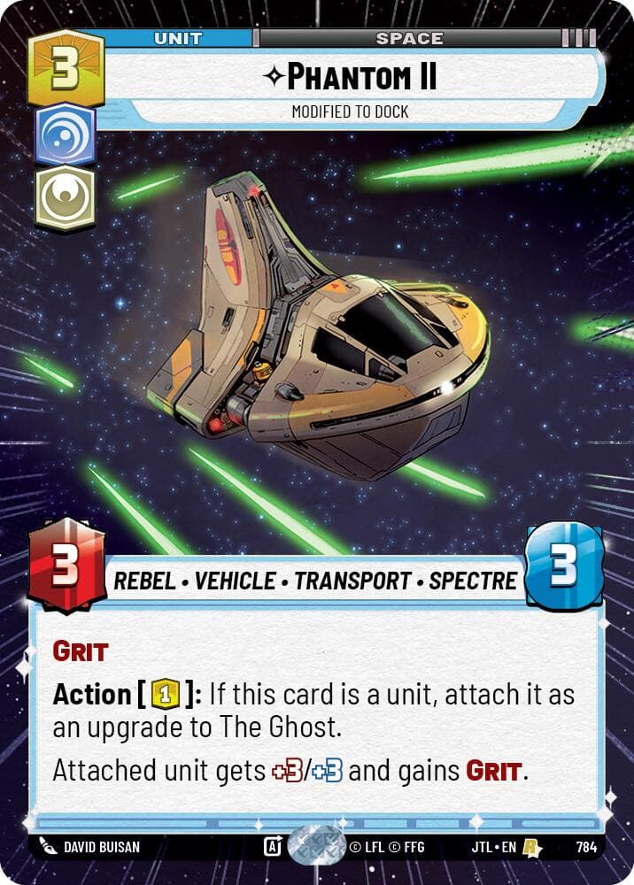 Phantom II - Modified to Dock (Hyperspace Foil) — Jump to Lightspeed card