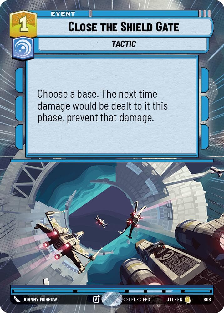 Close the Shield Gate (Hyperspace Foil) — Jump to Lightspeed card